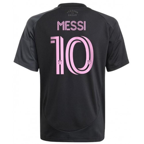 Fotballdrakt Herre Inter Miami Lionel Messi #10 Bortedrakt 2025-26 Kortermet